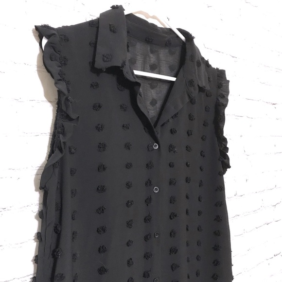 Black Polka Dot Blouse - Picture 4 of 9